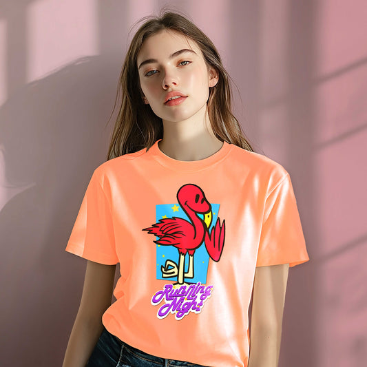 Women Cotton Tshirt - Running Night