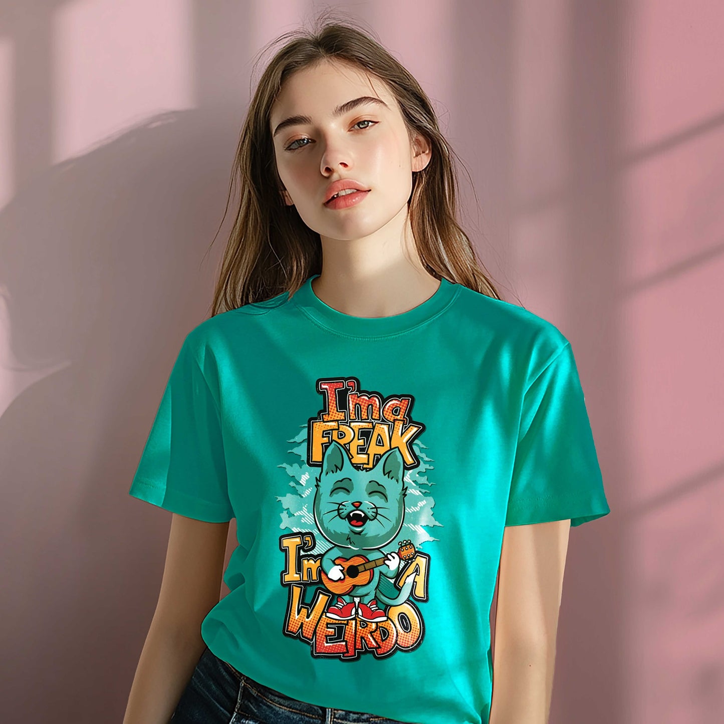 Women Cotton Tshirt - I m a Freak