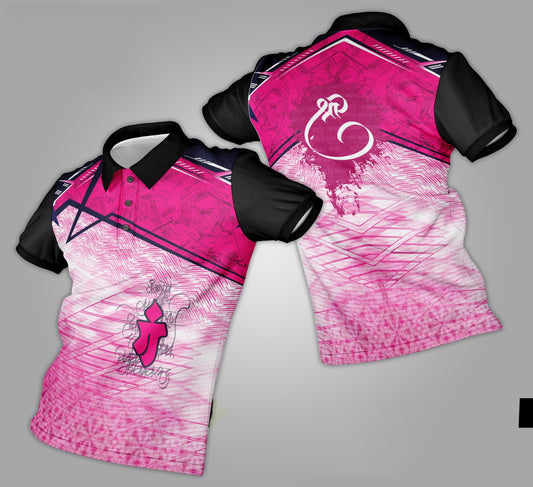 Ganpati Printed Fabric Collar T-Shirt 035