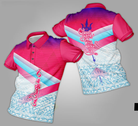 Ganpati Printed Fabric Collar T-Shirt 062