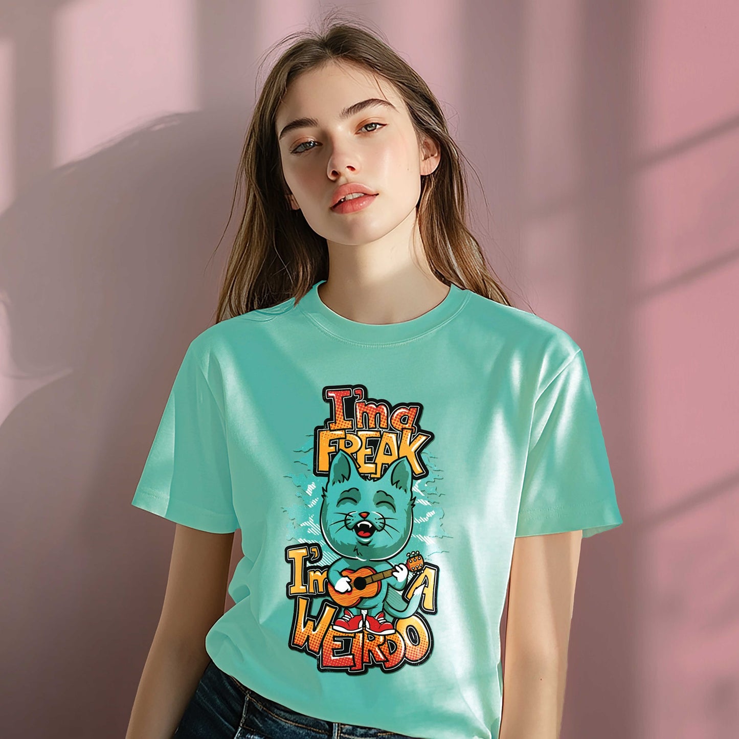 Women Cotton Tshirt - I m a Freak