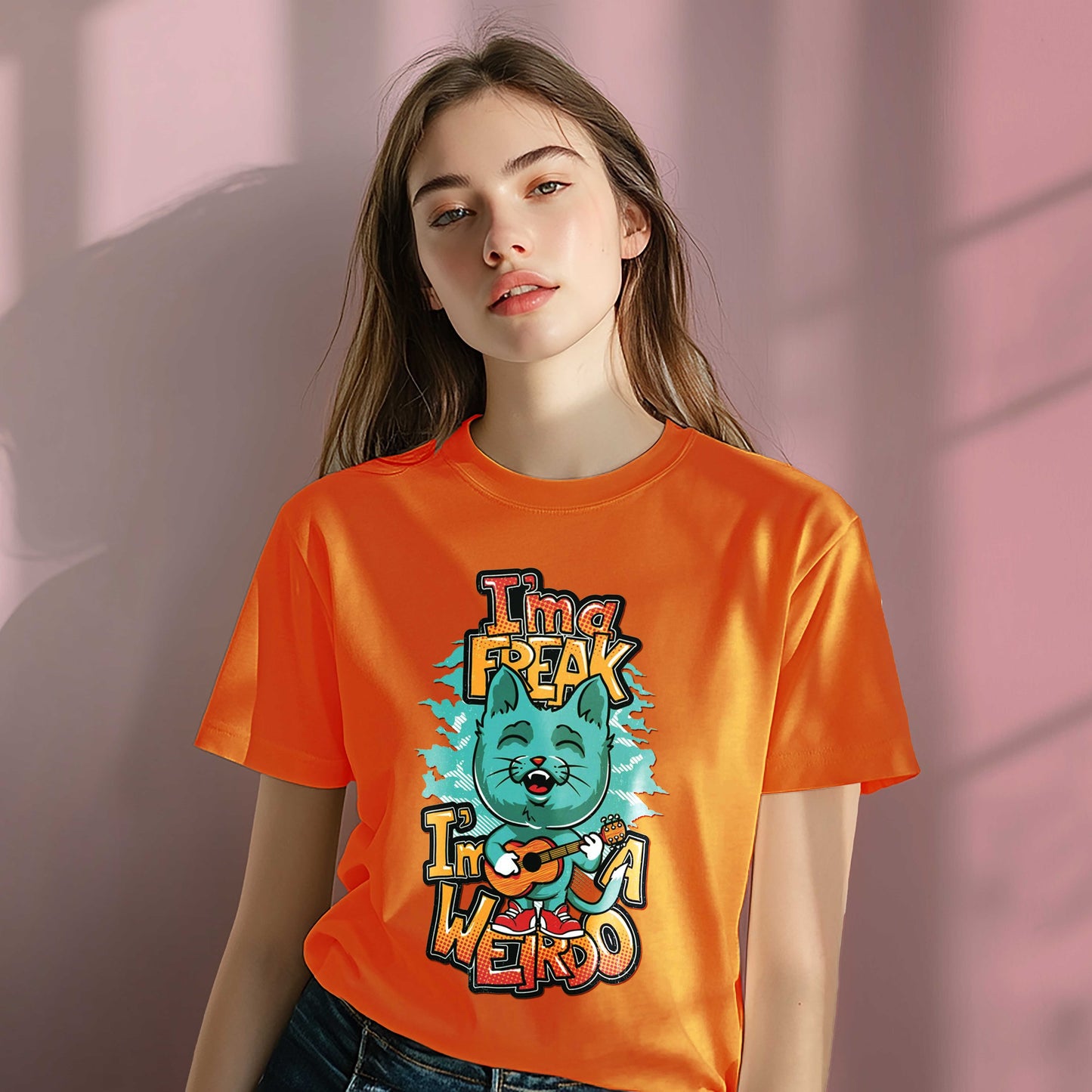 Women Cotton Tshirt - I m a Freak