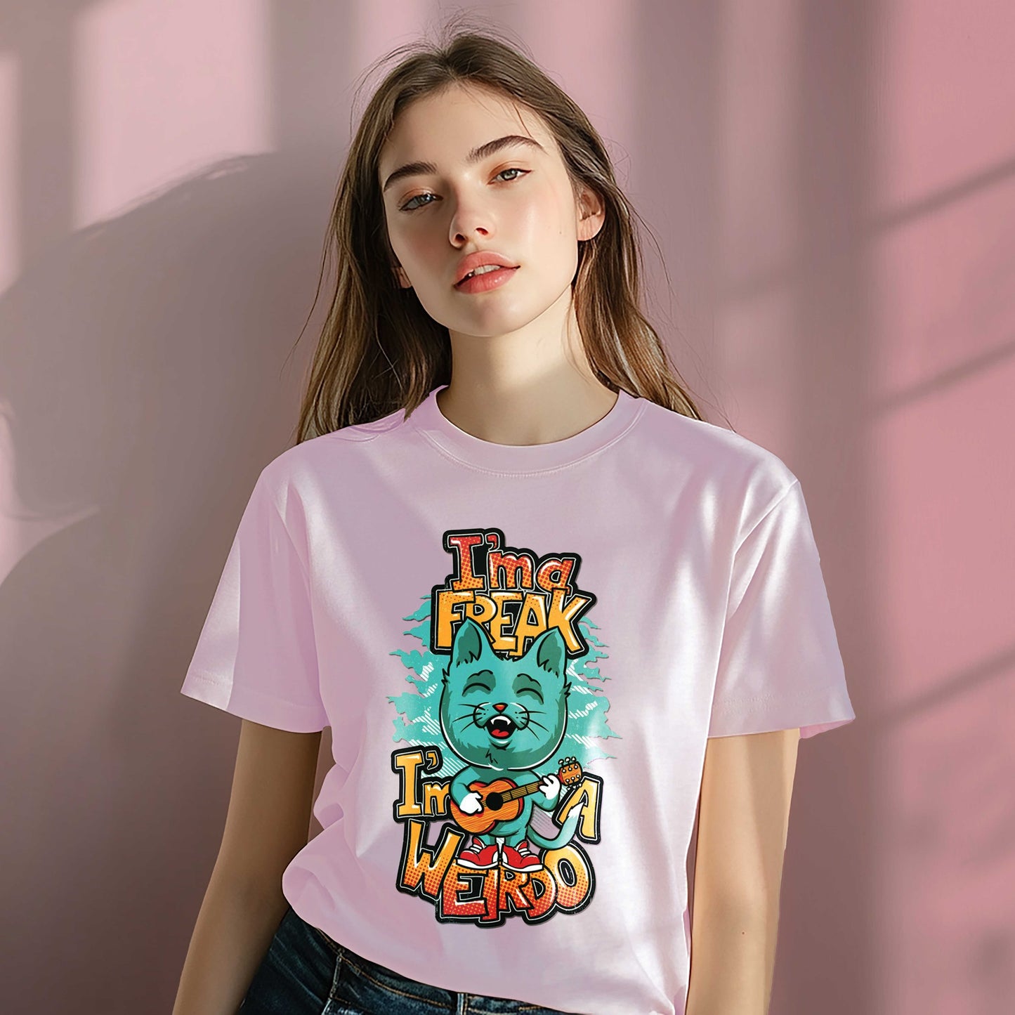 Women Cotton Tshirt - I m a Freak