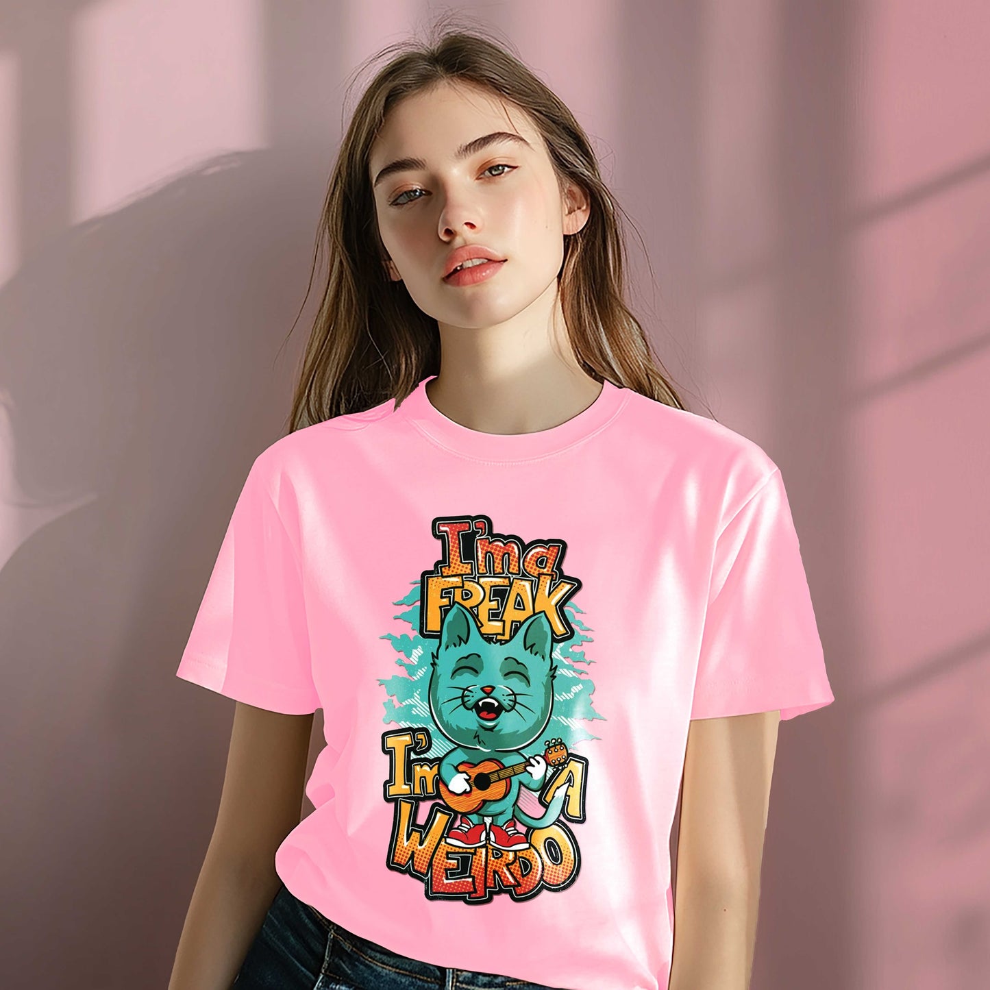Women Cotton Tshirt - I m a Freak