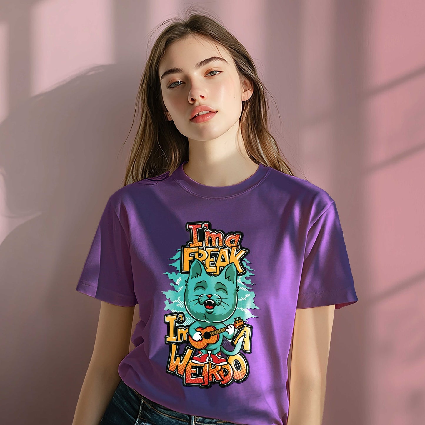 Women Cotton Tshirt - I m a Freak