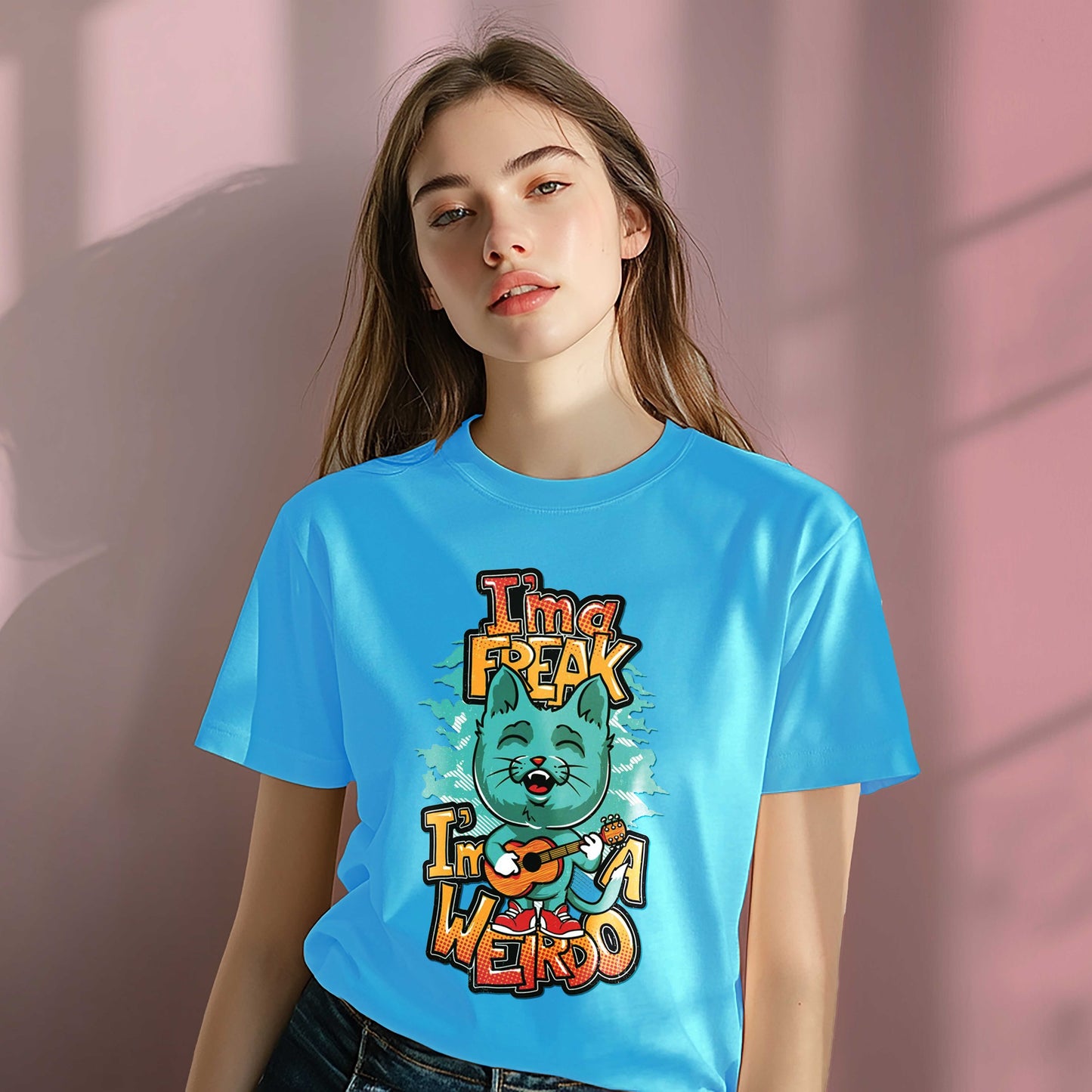 Women Cotton Tshirt - I m a Freak