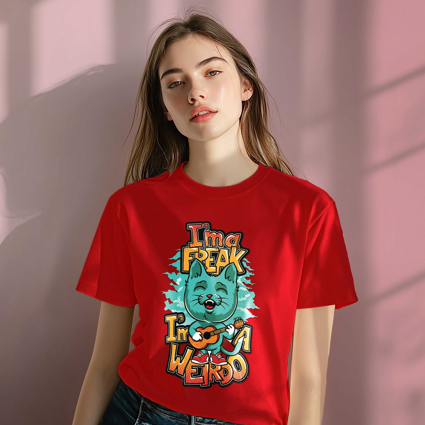 Women Cotton Tshirt - I m a Freak